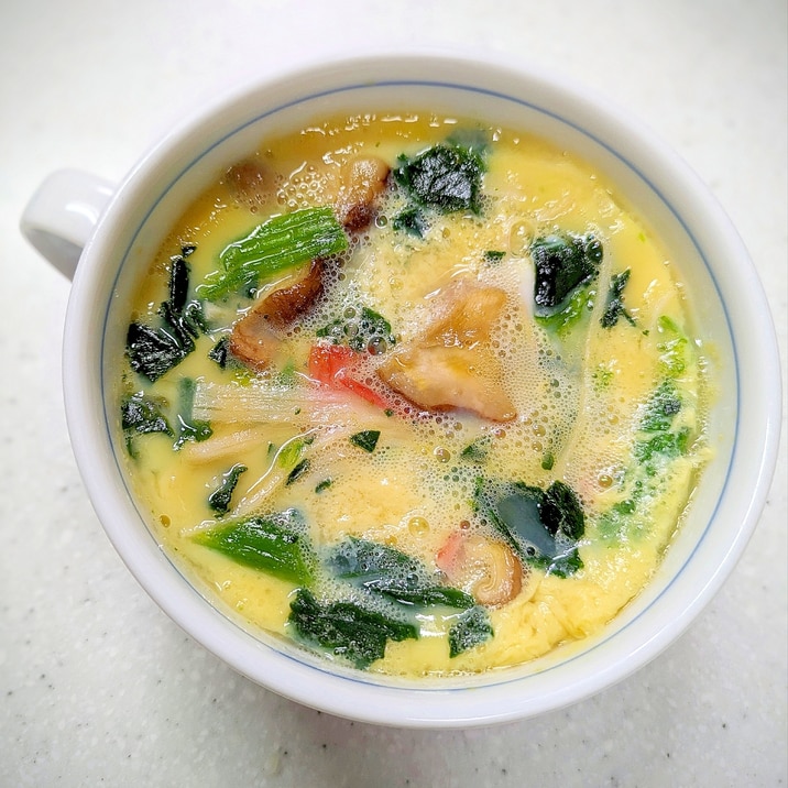 レンジで簡単♪白だしで茶碗蒸し